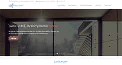 Desktop Screenshot of fenster-krebs-gmbh.de